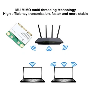 MPE AX1800H Wireless Card RTL8852BE 1800Mbps Dual Band Wireless Fidelity 6 B NEW - Afbeelding 1 van 12