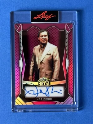 JOE PESCI 2025 Leaf Metal AUTHENTICS ON CARD Auto /15 - Image 1 of 2