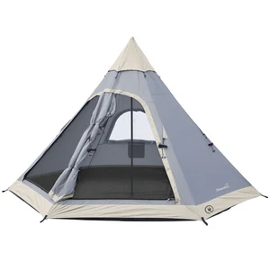 Skandika Tipi Hetta 335 Protect Zelt für 4 Personen 2 m Stehhöhe grau B-Ware - Bild 1 von 7