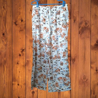 Pantalones de pijama florales grandes Sonoma para mujer cintura elástica cordón bolsillos nuevos Foto 1 de 4