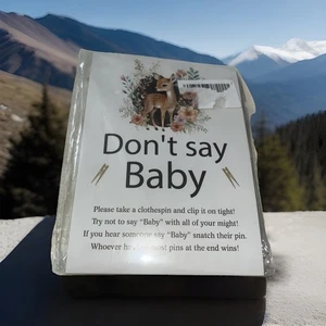 Brand New Pregnant Game Cute Baby Clothespin Don’t Say Baby Game For Baby Shower - Picture 1 of 24