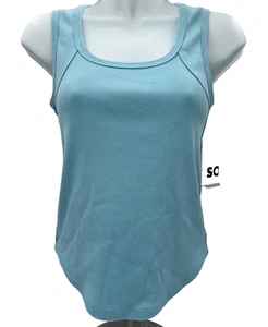 SO Girl's Junior Tank Top - JG51K011RW - Blue Delight - Medium - New With Tags - Picture 1 of 6