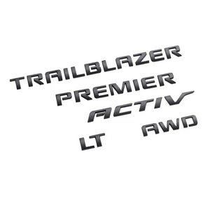 2021-2025 Chevy Trailblazer Rear "Trailblazer" Emblems in Black GM OEM 42764658 - Picture 1 of 3