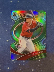 Panini Spectra #125 2021 Daulton Varsho verde neón troquelado novato/25 radiocontrol - Imagen 1 de 2