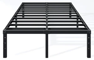 12 Inch Queen Bed Frame - Sturdy Metal Platform Queen Size, No Box Spring Nee... - Picture 1 of 9