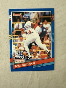 1991 Donruss Baseball Card #203 Ivan Calderon White Sox - Picture 1 of 2