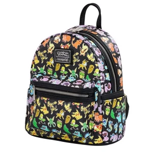 Loungefly Pokemon Multi Character All Over Print Mini Backpack Bag - BNWT - Picture 1 of 4
