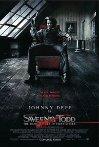 Sweeney Todd movie poster : 11 x 17 inches : Johnny Depp poster (style b) - Picture 1 of 1