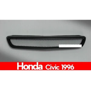 Lightweight Mesh Black Front Grille Fit Honda Civic Sedan 1996-99 - Picture 1 of 2