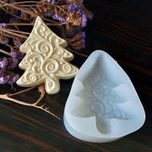 1pc Christmas Tree Silicone Molds X-mas Trees Soaps Mold Soap Making Crafts Supp - Picture 1 of 11
