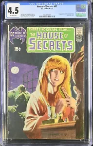 House of Secrets #92 1971 CGC 4,5 OW *PRIMERA APARICIÓN DE SWAMP THING* LLAVE DC || - Imagen 1 de 2