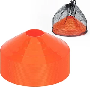 Plastic Training Cones (Set of 12/24 Pack 9" or 12/24 Pack 7" or 12/24 Pack Disc - Picture 1 of 12