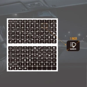 Auxbeam 120pcs 1 inch Switch Panel Stickers Labels for 6/8/12 Gang Switch Panel - Picture 1 of 7