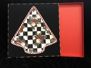 Mackenzie Childs Scottish Bouquet Cookie Plate Original Box - Picture 1 of 6