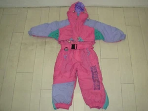 P'TIT POU Combinaison de Ski Fille 26mois (2ans) Vintage Rose - Imagen 1 de 6