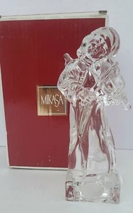 Figura Violín Angélico Ángel Cristal Colección Mikasa Herald 7.5" Caja Alemania - Imagen 1 de 10