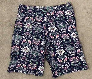 Croft & Barrow Pyjama Shorts Damen Größe Petite XL blau Blumenmuster Gummibund - Bild 1 von 18
