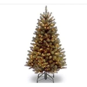 National Tree Company 5 Ft. North Valley Spruce Tree with Clear Lights Open Box - Picture 1 of 3