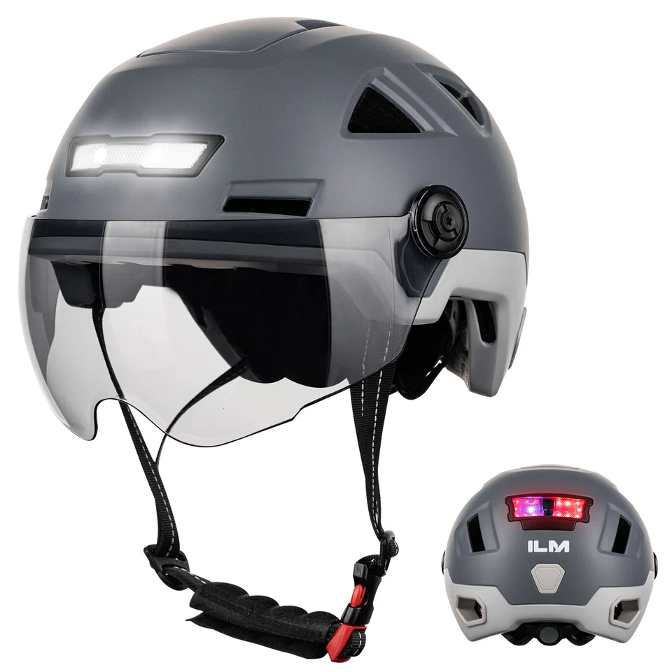 ILM Smart Bike E-bike Casco Advertencia de Freno Luz LED Control NTA8776 CE Adulto Foto 1 de 4