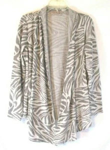 New George Simonton Cardigan Sweater Drape Front Black Small A265404 Women YS16 - Picture 1 of 6