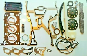 KIT CATENA DI TEMPORIZZAZIONE TESTA SET GUARNIZIONI BULLONI AGILA CORSA 1.0 C&D Z10XEP 2003> - Foto 1 di 1