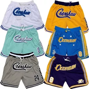 Pantalones Cortos de Baloncesto Nipsey Hussle X Kobe Bryant Clásicos Crenshaw Mamba - Imagen 1 de 37