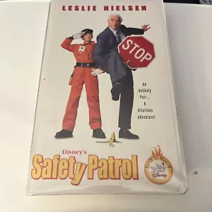Safety Patrol Starring Leslie Nielsen Comedy VHS Tape W/ Clamshell Case Disney - Picture 1 of 6