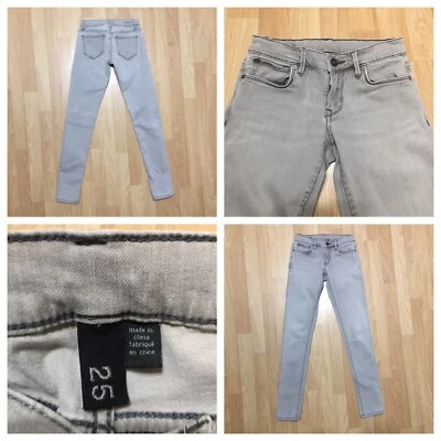 Pantalones de mezclilla CLUB MONACO talla 25 entrepierna 29” algodón spandex 2 % gris Foto 1 de 2