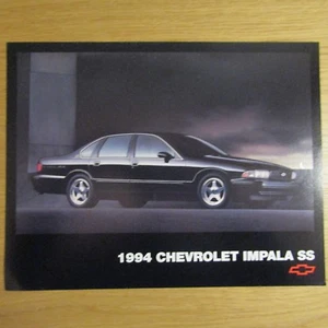 Chevrolet Impala SS 5,7 V8 sedán sedán sedán folleto americano 1994 - Imagen 1 de 1