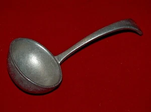 Cuchara sopera vintage Pewter Carson Co. Freeport PA hecha en EE. UU. 1930 - Imagen 1 de 5
