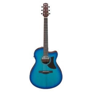 Ibanez AAM50CE 6 String Sapphire Blue Burst Acoustic Electric Guitar - Picture 1 of 7