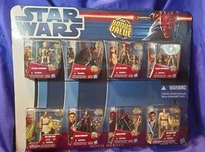 Star Wars Movie Heroes Bonus Value 8 piece Action Figure Set New Sealed 2012 - Picture 1 of 9
