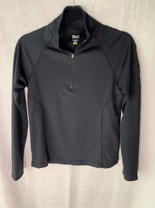 Everlast Sweatshirt Women’s Med Black 1/4 Zip Athletic Stretch Pullover Wicking - Picture 1 of 11