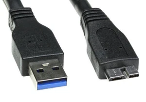USB 3.0 Cable Cord for SEAGATE FREEAGENT GOFLEX EXTERNAL HARD DRIVE HDD 1' - Picture 1 of 7