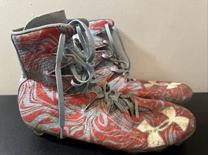 Men’s Clutch for blue red Under armour Lace up football Lacrosse Size 12 Cleats - Picture 1 of 9