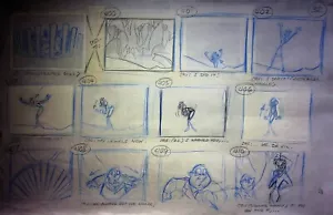 Disney 101 Dálmatas La Serie 1997 Dibujado a Mano Animación Producción Storyboard - Imagen 1 de 2
