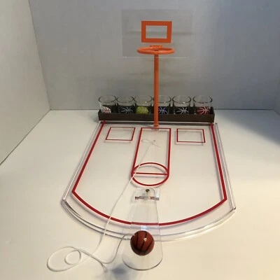 Juego de barra de baloncesto de cristal transparente - ¡Gran diversión para March Madness! Foto 1 de 4