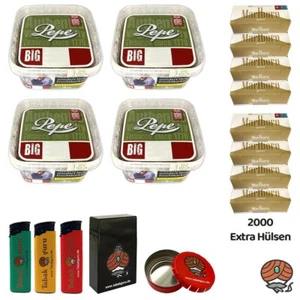 Pepe Rich Green Volumentabak BIG BOX 4x 170g, 2000 Extra Hülsen, Ascher ++ - Bild 1 von 9