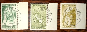 *Saarland Mi.-Nr.: 365-367, 1955 sauber gestempelte Werte - Bild 1 von 1