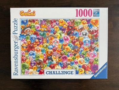 Ravensburger Challenge "Gelini" 1000 Piece Jigsaw Puzzle-HTF-NEW SEALED - Image 1 of 4