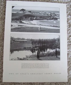 FULL MAGAZINE PAGE-AMERICAN GOLFER LARGE PHOTO OF CYPRESS POINT #16 & #5 - Picture 1 of 5