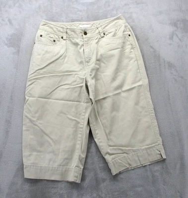 Pantalones Cortos Skimmer Charter Club Katherine Fit para Mujer 8 Beige Informal Elastizados Verano Foto 1 de 4