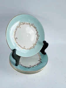 4 Vintage Lifetime China Gold Krone Dessertteller 6 1/8" Halbglas - Bild 1 von 5