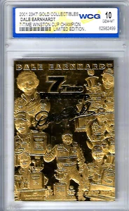 DALE WNHARDT - 2001 - COLECCIONABLES DE ORO DE 23kt gema graduada en WCG - EDICIÓN COMO NUEVA 10 LMT - Imagen 1 de 2