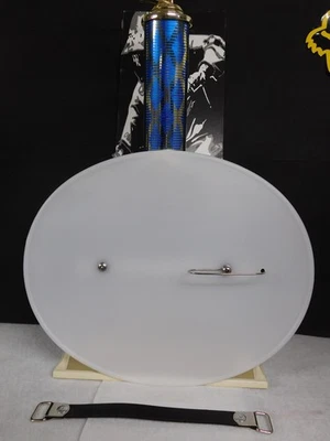 Ovalado, número, placa, kit, 1973-74, CR250m, Honda, Elsinore, vintage, frontal, color natural Foto 1 de 2