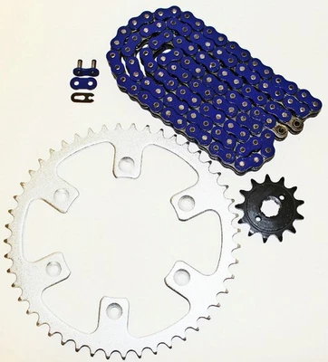 2003 - 2006 年本田 CRF150F 150 F 蓝色链条和链轮 13/49 114L — 第 1/4 张图片