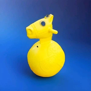 Vtg 1960s Hippity Hop Hoppity Horse Yellow Bouncing Patent Pending DISPLAY CLEAN - Picture 1 of 10