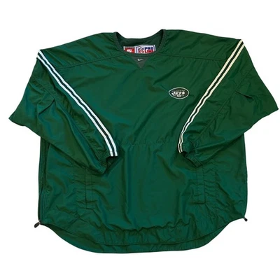 Chaqueta cortavientos de colección Nike NFL Pro Line auténtica New York Jets para hombre 2XL verde Foto 1 de 4
