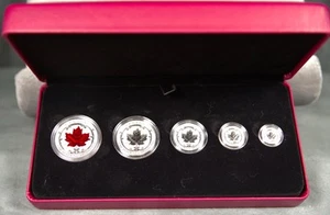 2015 Fine Silver Fractional Set: The Maple Leaf - Picture 1 of 3