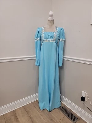 VINTAGE PEASANT  Dress /Hippie Maxi Dress,/ Hostess Dress/Renaissance Romantic - Image 1 of 4